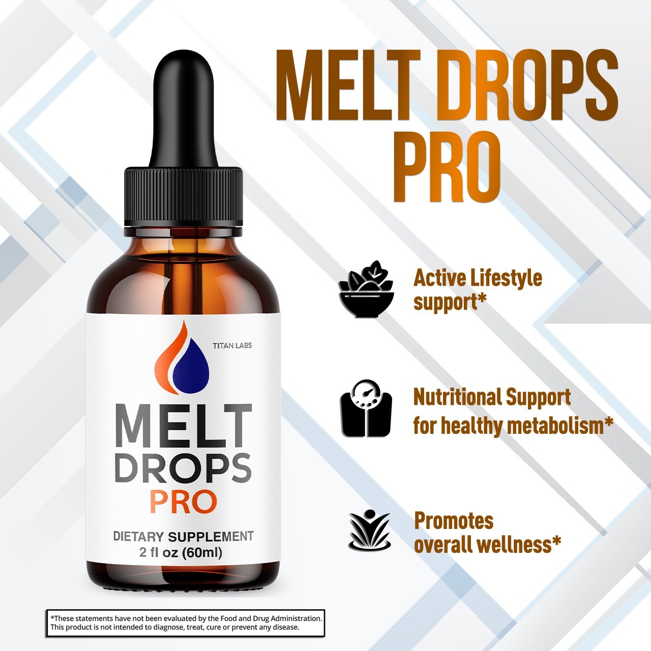 (5 Pack) Melt Drops Pro Natural Health & Fitness Formula MeltDrops 150 Servings