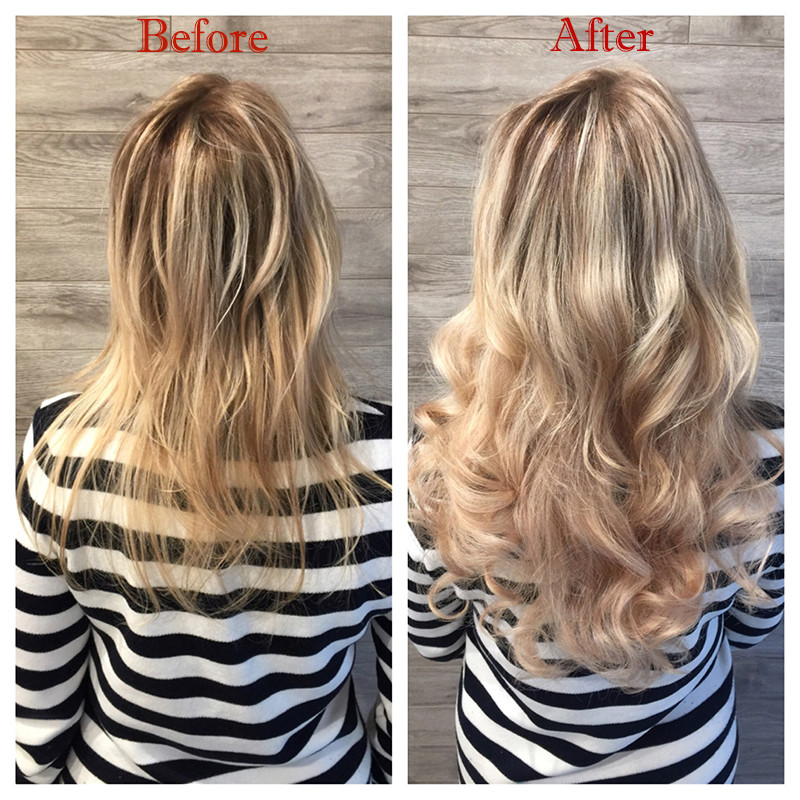 12-24inch Tape In Glue Remy Human Hair Extensions 150g Real Thick Long Blonde US