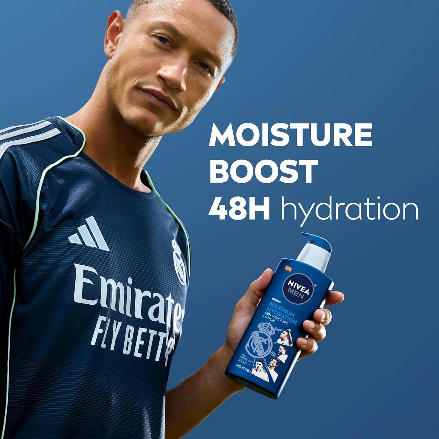 NIVEA MEN Maximum Hydration Body Lotion 16.9 fl oz Fast Absorbing Moisturizer