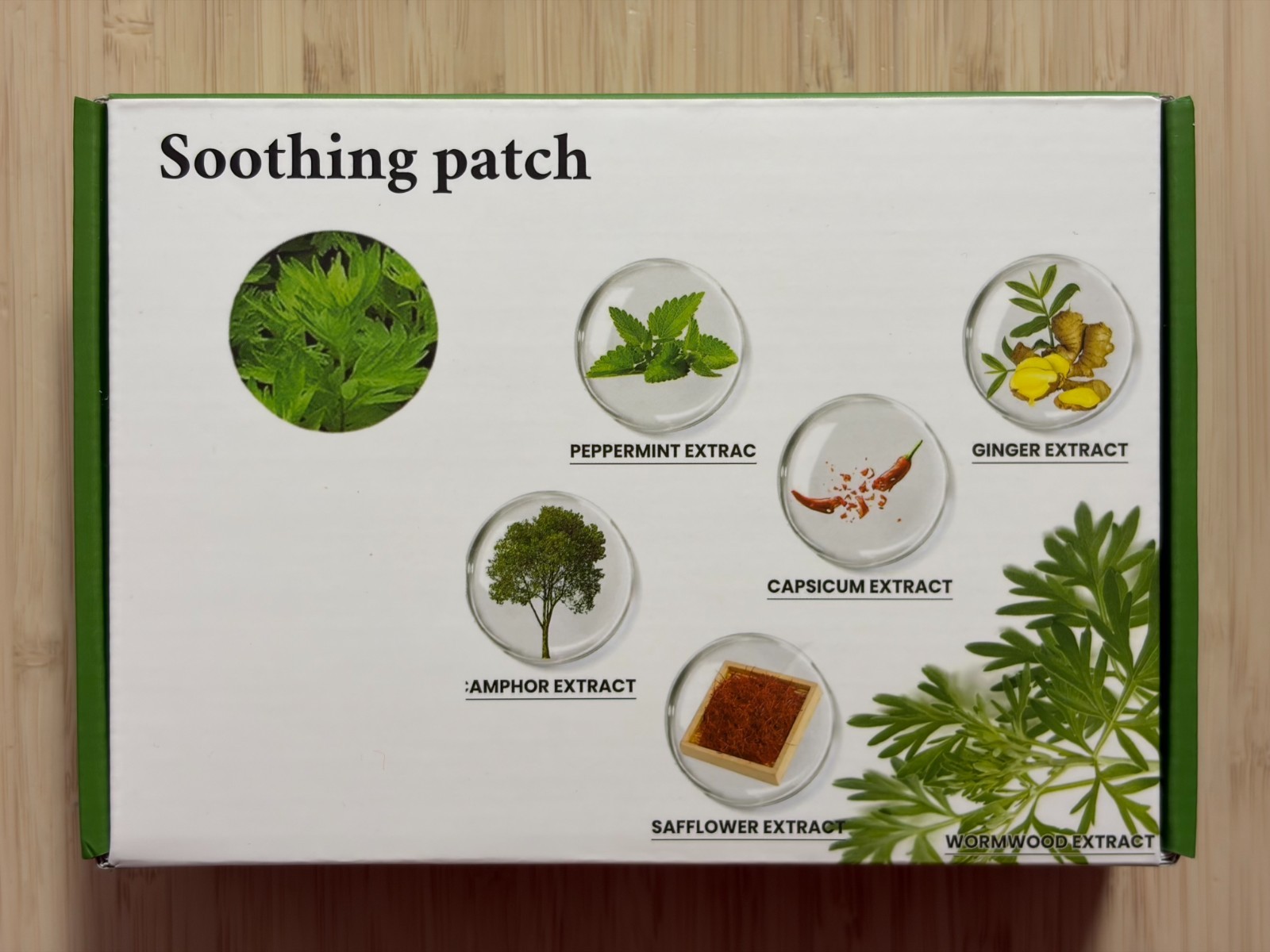 NEW Huge 100 Pack – Herbal Soothing Patch Pain Relief Natural Warming 5% Borneol