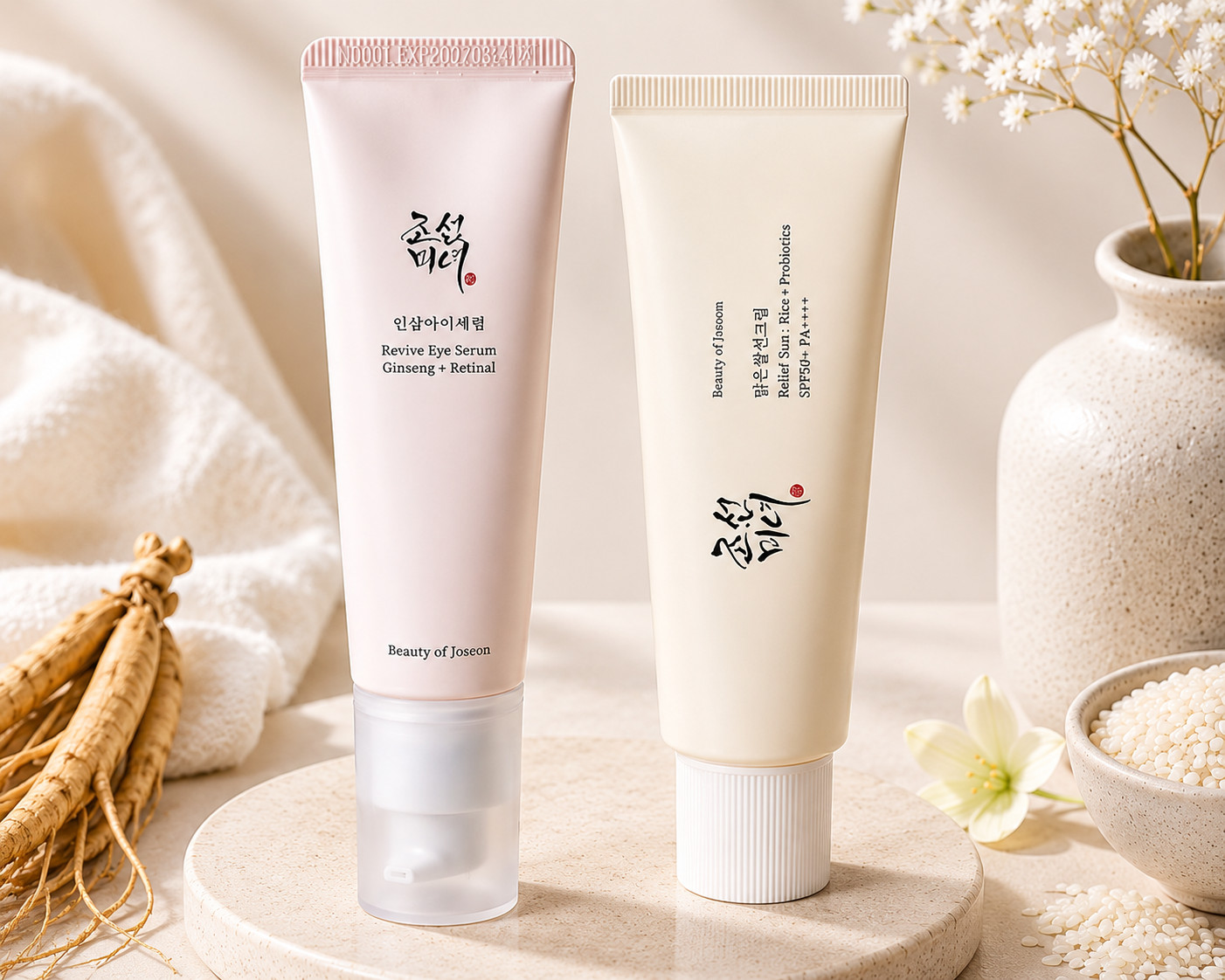 K-Beauty Beauty of Joseon Sunscreen 50ml & Eye Serum 30ml Set