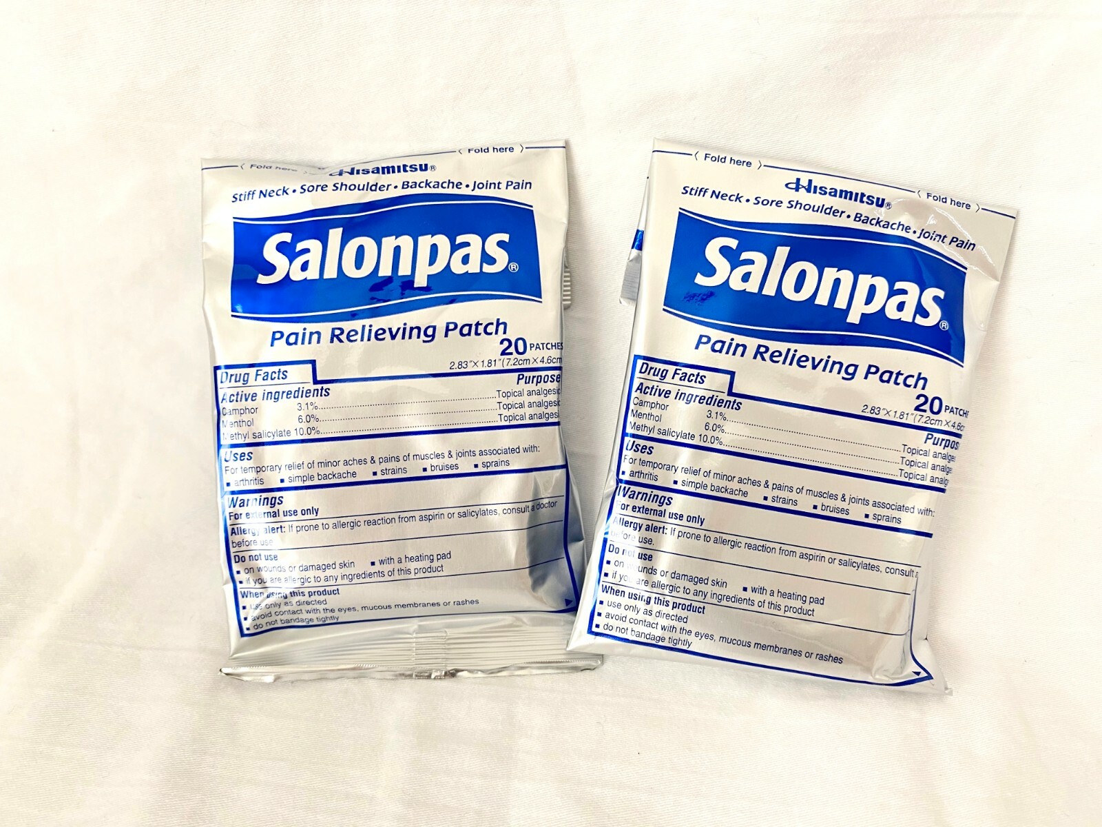Salonpas Pain Relieving Patch Arthritis Stiff Neck Joint Pain Sore Muscles