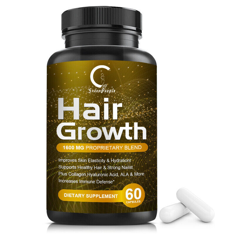 HAIR FAST GROWTH HERBAL PILLS PREVENT ANTI LOSS STIMULATE VITAMINS PILLS 5000MG