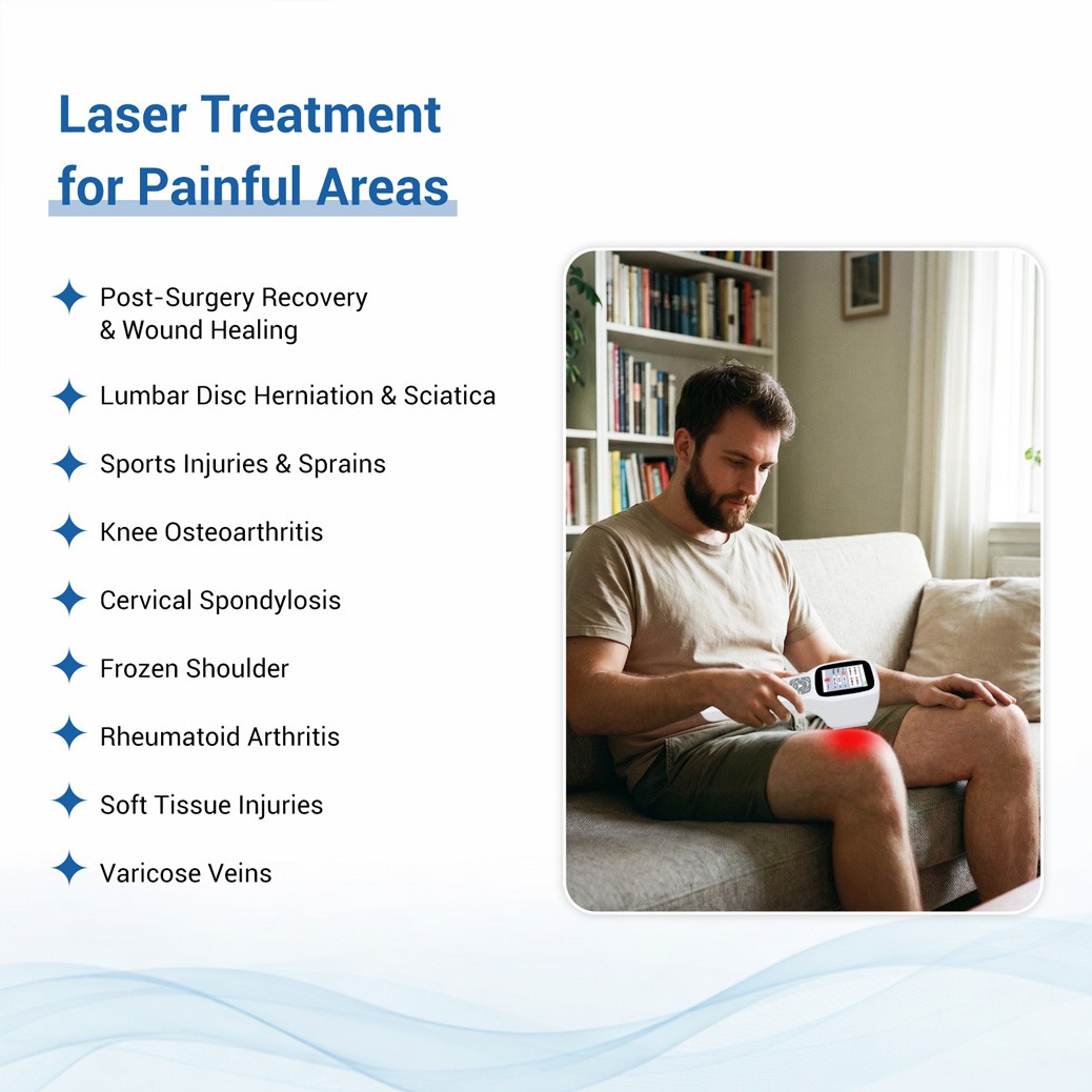 2500mW Low Level Laser Therapy Device for Joint Muscle Arthritis Pain 1-10000Hz