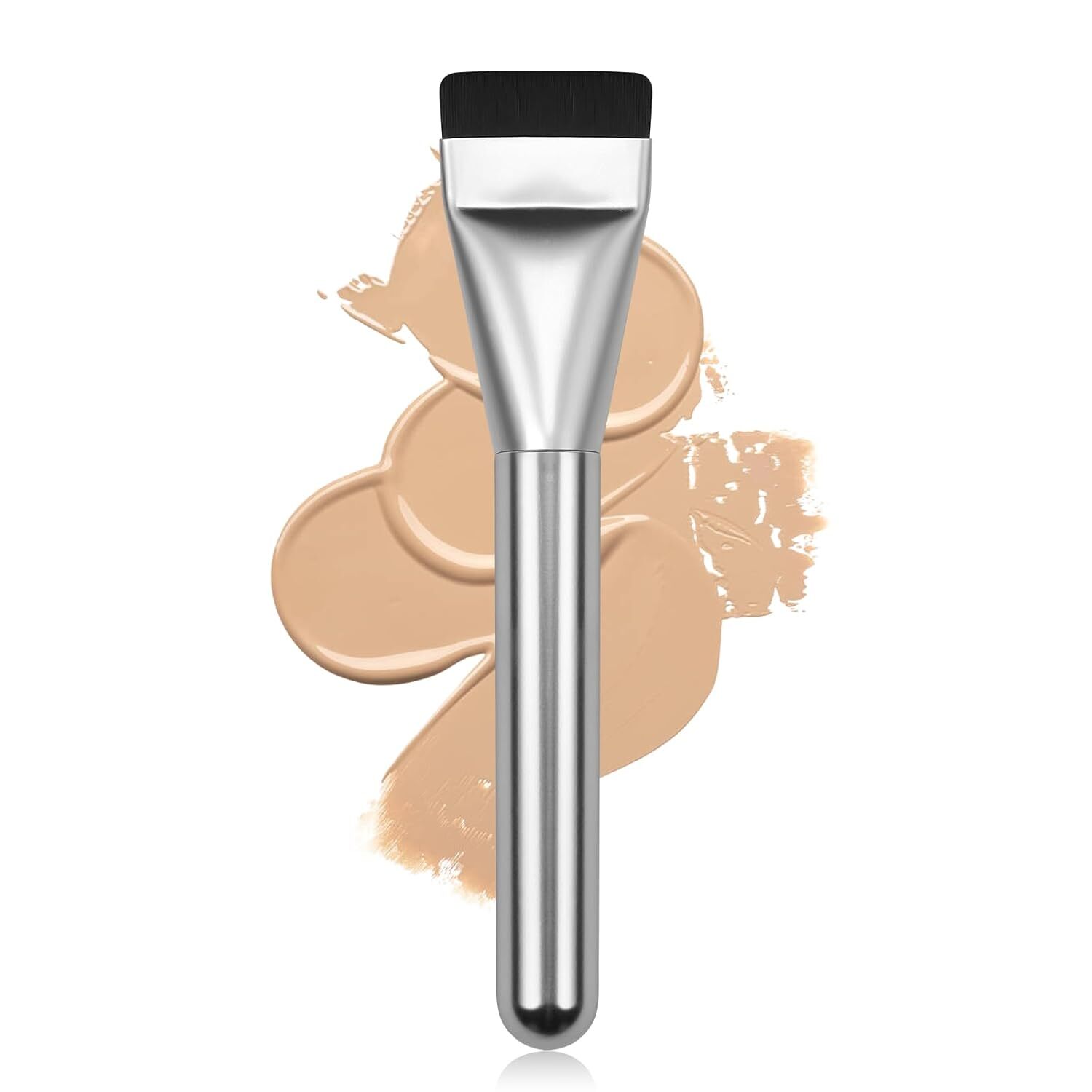 Flat Foundation Brush Set – Ultra Thin Blade for Liquid Makeup Blending
