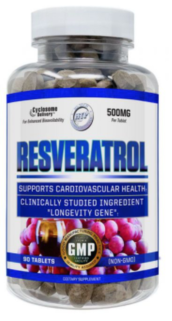 HI-TECH RESVERATROL – 500MG – 90 TABLETS MADE IN THE USA FREE SHIPPING