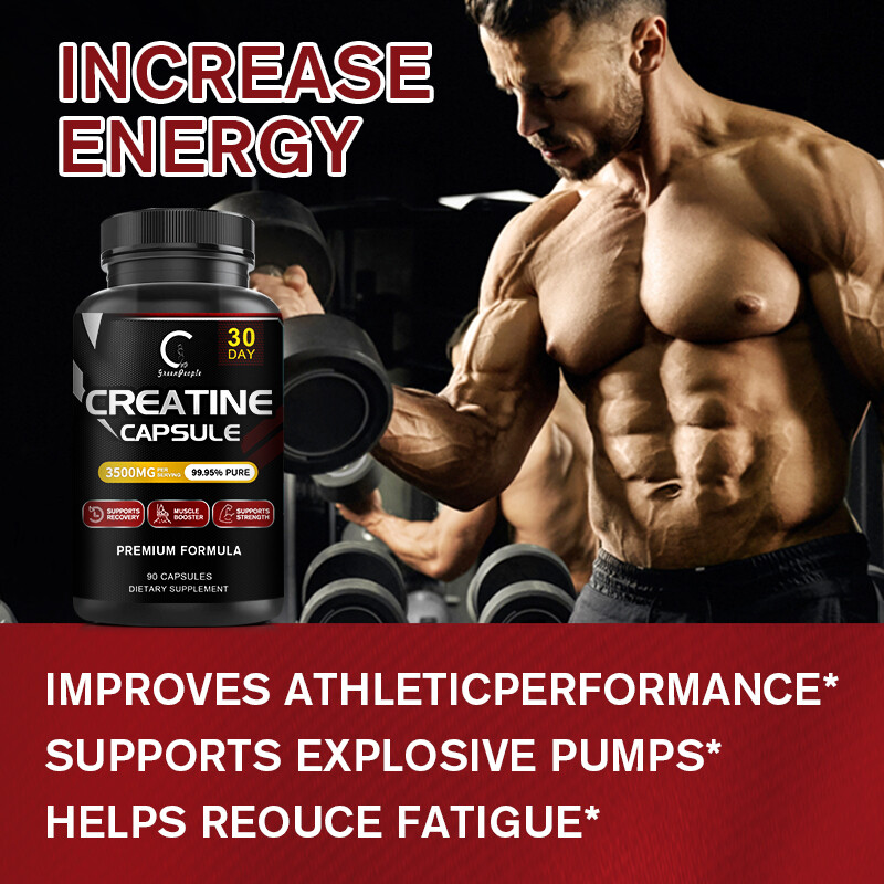 2Pack GPGP Creatine Monohydrate Capsules – Bodybuilding Muscle Growth – 90 Pills