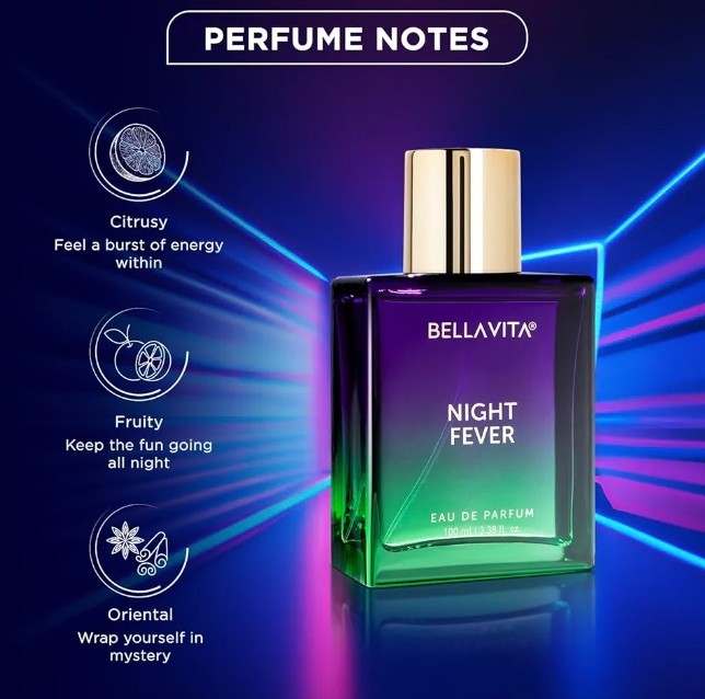 BELLAVITA Night Fever Long Lasting Eau De Parfum 100ml Perfume for Unisex