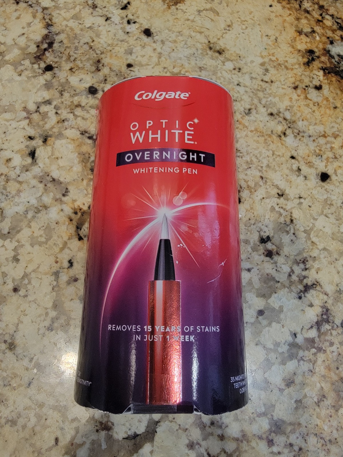 Colgate Optic White Overnight Teeth Whitening Pen Sealed 0.08oz / 2.5mL 06/2024+
