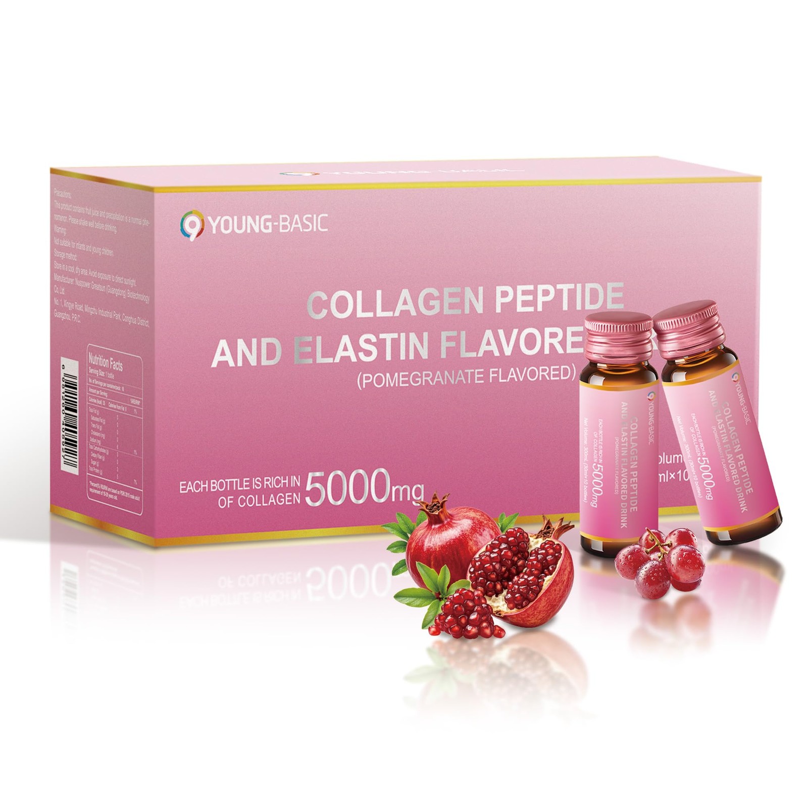 Ageless Beauty Marine Collagen Drink, Liquid Collagen from French with 5,000mg