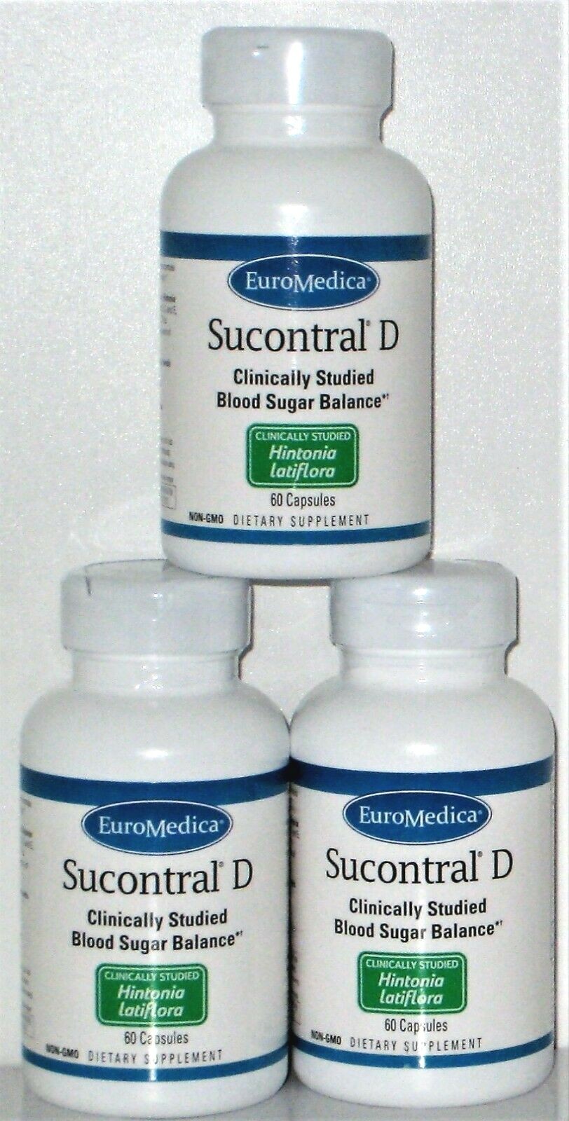 (3) SUCONTRAL-D 60cap,EUROMEDICA, BLOOD SUGAR BALANCE, FREE BOOKLET ON D!ABETES