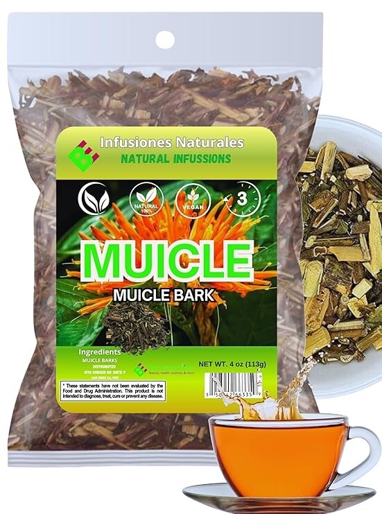 Muicle Té (Mexican Honeysuckle Herbal Tea) – 4 oz – 100% Natural, Vegan, Non-GMO