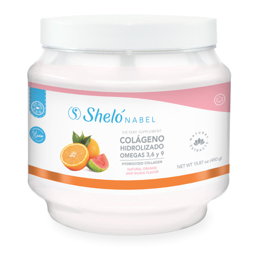 Colageno Hidrolizado Sabor Naranja y Guayaba 450g. Shelo NABEL