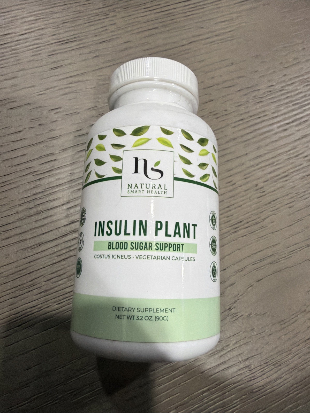 Insulin Plant Blood Sugar Support Costus Igneus Vegetarian Natural Smart Health