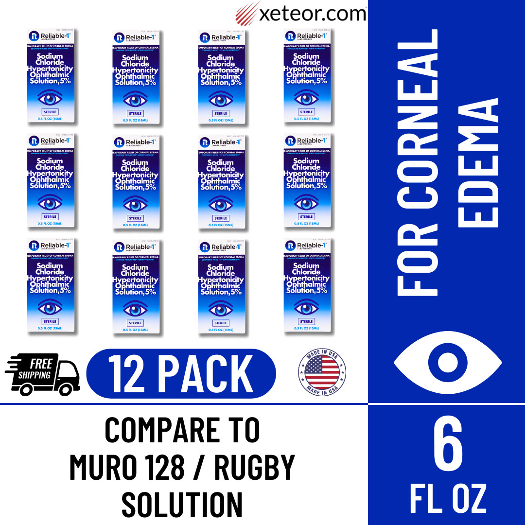Reliable 1 Sodium Chloride 5% Solution – 12 Pack | Muro 128 / Rugby Alt (6-2027)