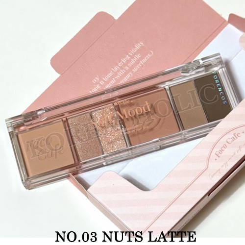 FORENCOS Soft Mood Eye Palette 6.1g #03 Nuts Latte Eye Make Up Cosmetics NEW