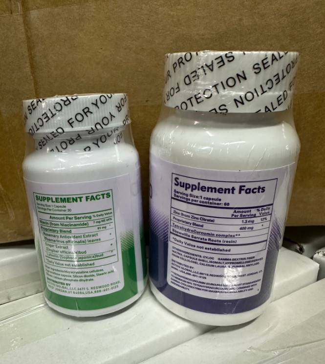 ACTIVZ GLOBAL 2 bottles: GNMX + OPTIMEND – Brand New/Sealed! Exp 1/2028