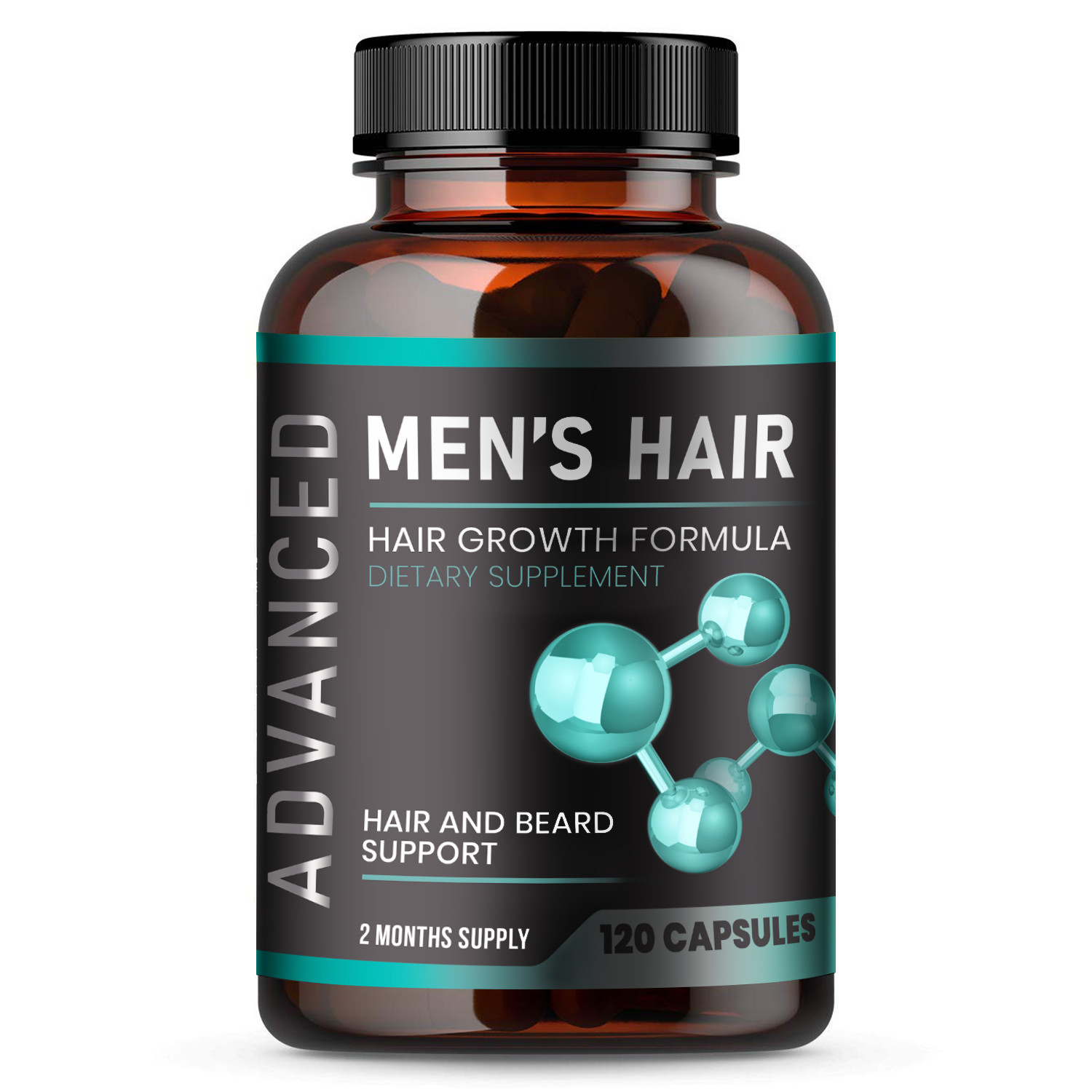 Hair Growth Supplements For Men – Anti Hair Loss Pills.For Hair & Beard.120caps