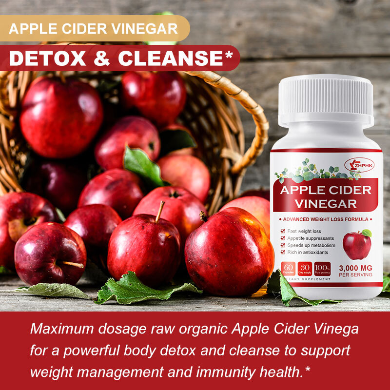 Apple Cider Vinegar Capsules 3000mg with The Mother Weight Loss,Fat Burner Caps