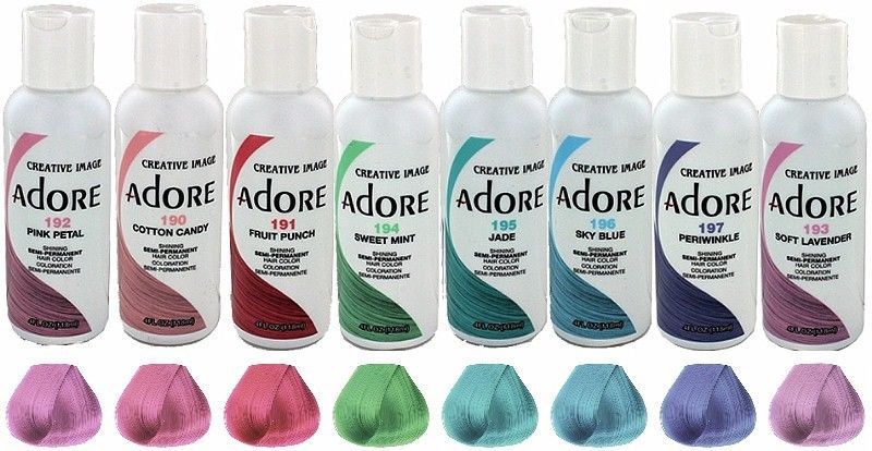 [ADORE] CREATIVE IMAGE SHINING SEMI-PERMANENT HAIR COLOR RINSE 4OZ ALL COLORS!