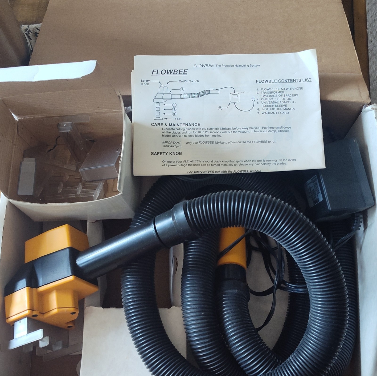 Flowbee Precision Home Haircutting System Kit, Corded Electric, 1 in, Yellow
