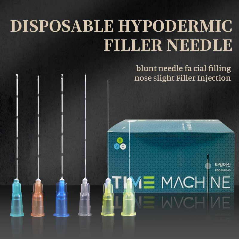 Micro Cannula with Puncture, 5/10pcs 25g 50mm Blunt Tip for Fillers, USA Seller