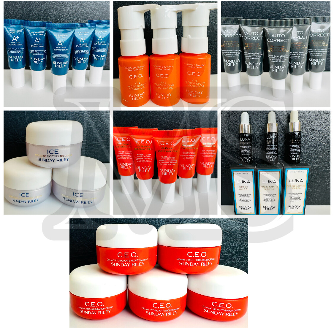 Sunday Riley Cream, Lotion, Serum, Cleanser Skincare Mini (Choose -Combined Ship