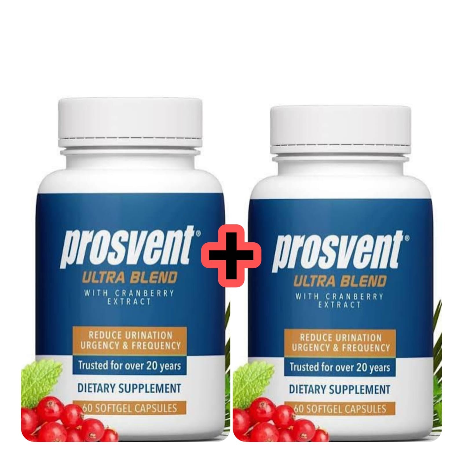 2X Prosvent Advanced Prostate Support Ultra – Natural Supplement with Saw Palme