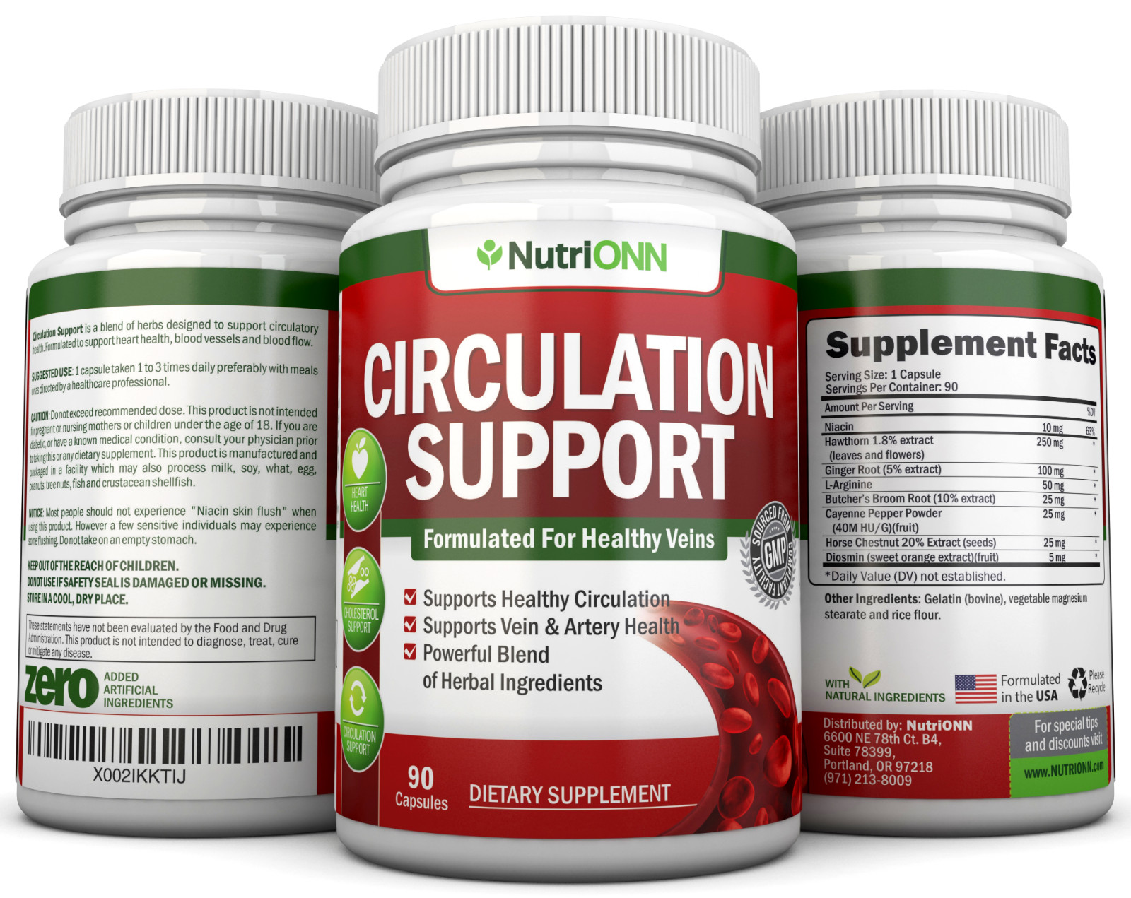 Blood Circulation Support – Natural Formula for Healthy Blood Flow & Leg Comfort