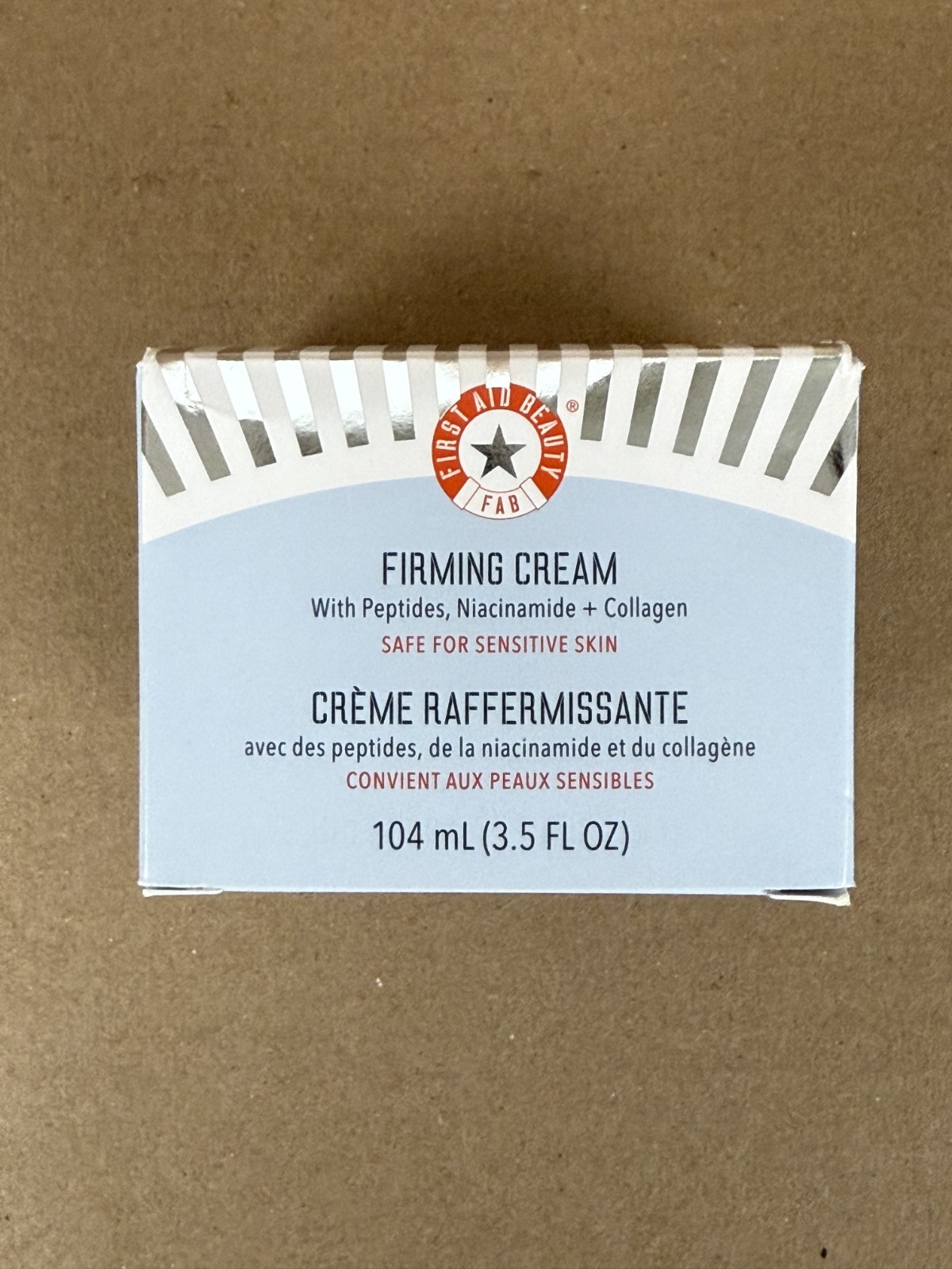 First Aid Beauty Firming Cream w. Peptides, Niacinamide + Collagen 3.5 fl oz NEW