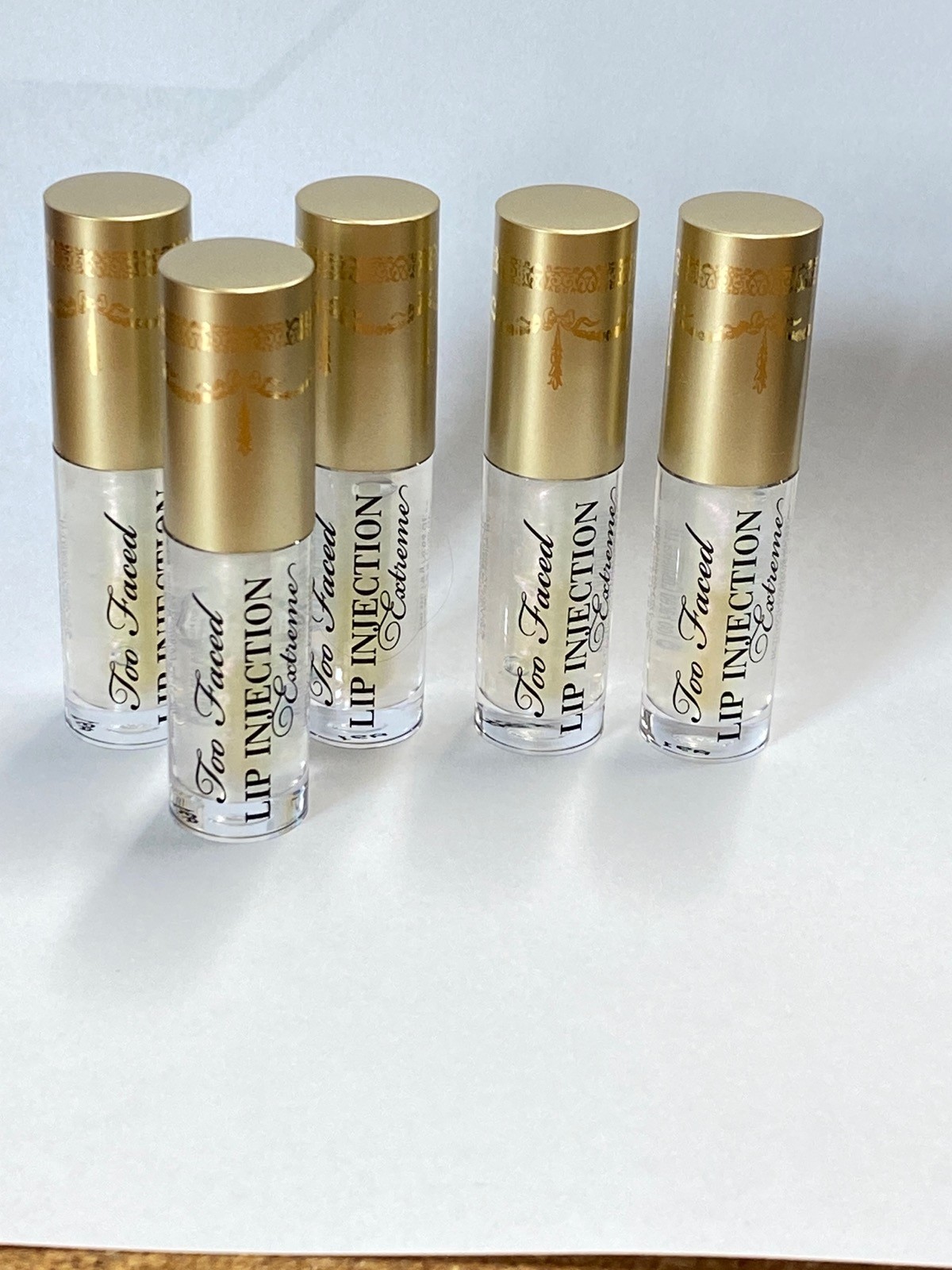 5 PACK Too Faced Lip Injection Extreme .05 Oz Lip Plumper Instant New Bulk