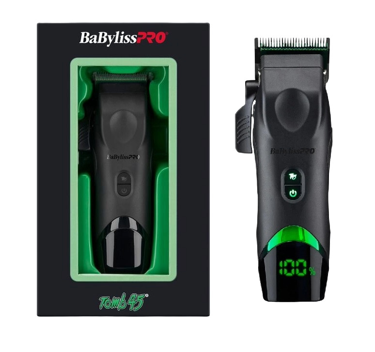 Babyliss Pro X Tomb45 Black Green Professional Cordless Clippers FXT45C Tomb 45