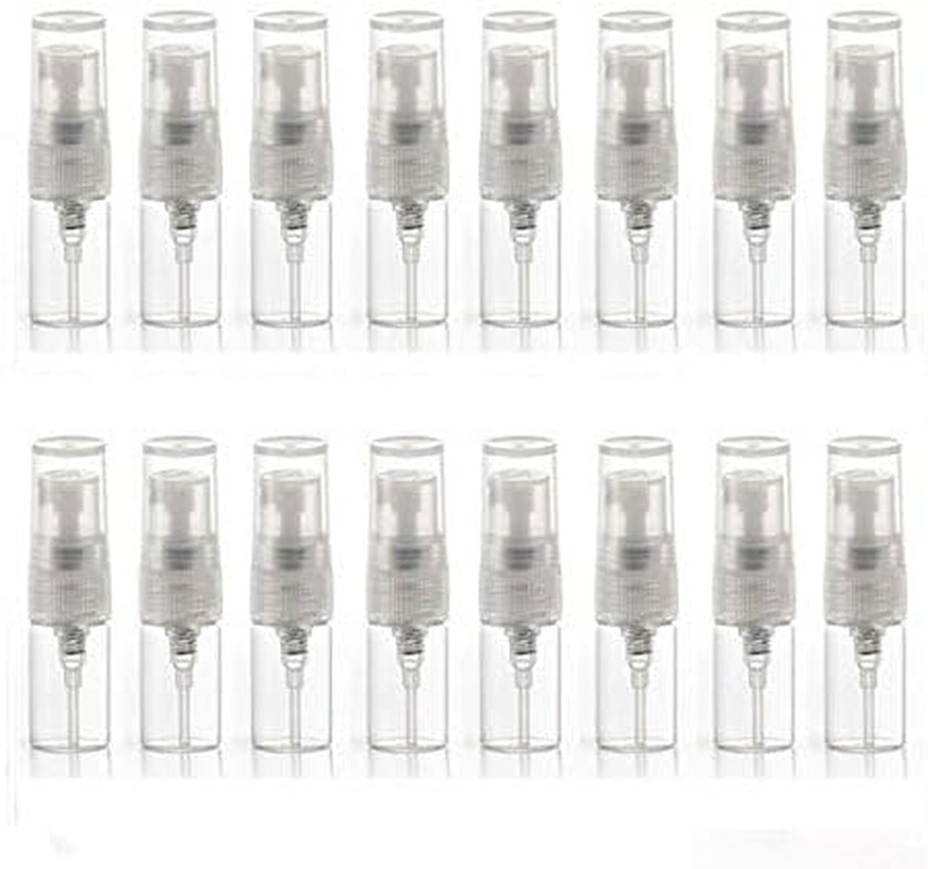 – 10Pcs Mini Clear 2Ml 5/8 Dram Fine Mist Atomizer Vial Glass Bottle Spray Refil