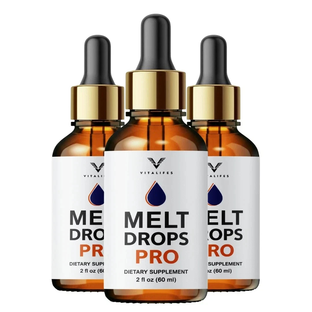 (3 Pack) Melt Drops Pro for Weight Loss Premium Fat Burning Support Formula