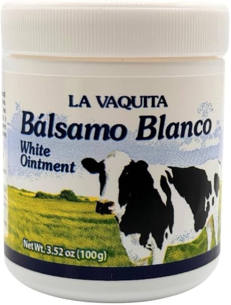 BALSAMO BLANCO LA VAQUITA POMADA 3.52 oz. BALSAMO WHITE 100 grs each