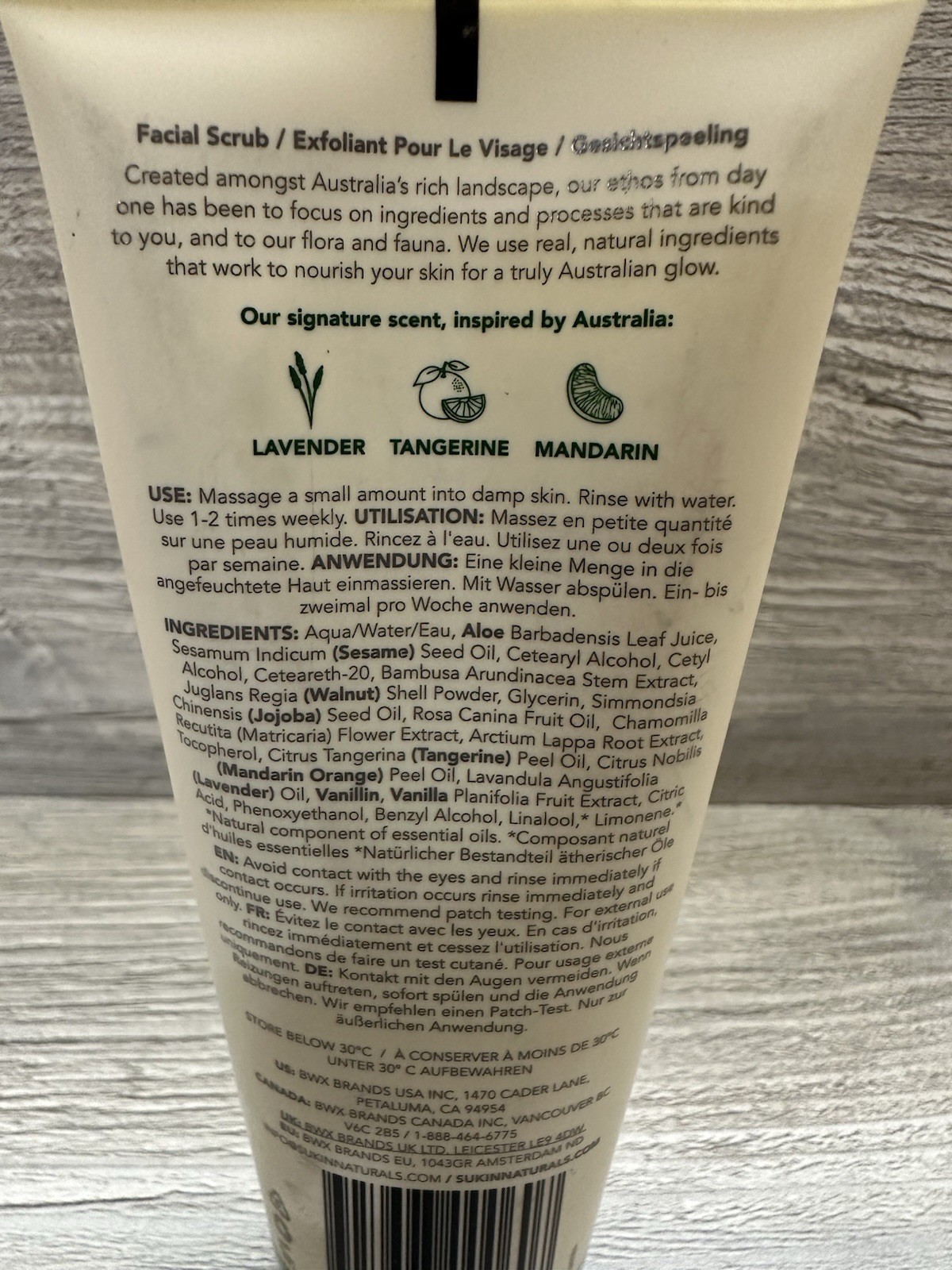 SUKIN Revitalizing Facial Scrub from Australia 4.23 fl oz/125ml New Sealed!