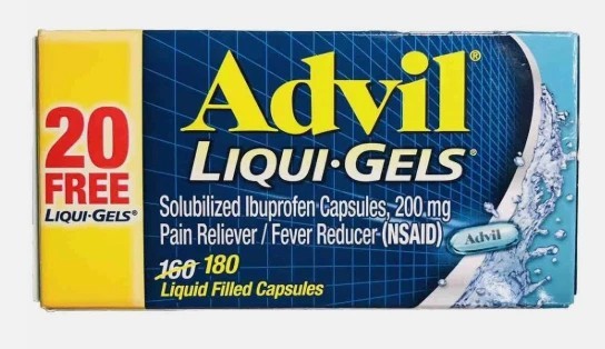 Advil Liqui-Gels Capsules 200MG (180 Ct) EXPIRES: September 2026
