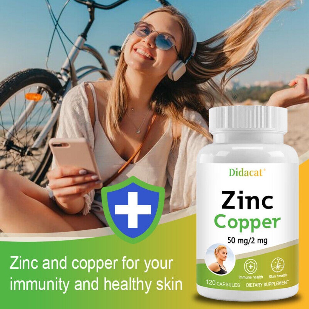 Zinc Copper Supplements,Support Immunity, Antioxidant, Cellular Rejuvenation