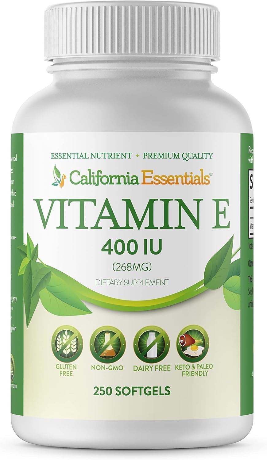BEST RATED Vitamin E E400 Caps – Skin, Anti-Aging, Eye & Inflammation Support
