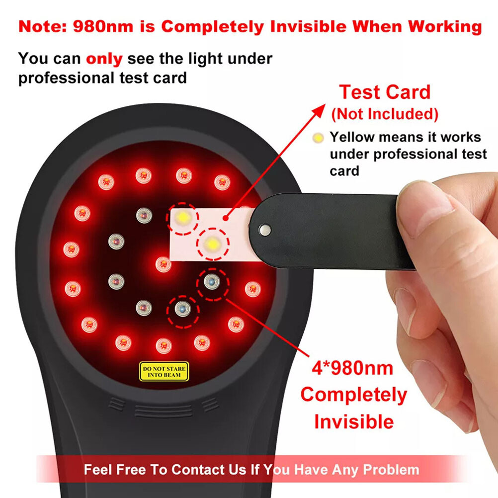 Handheld Laser Therapy Device 660/810/980nm for Muscle Arthritis Pain Treatment