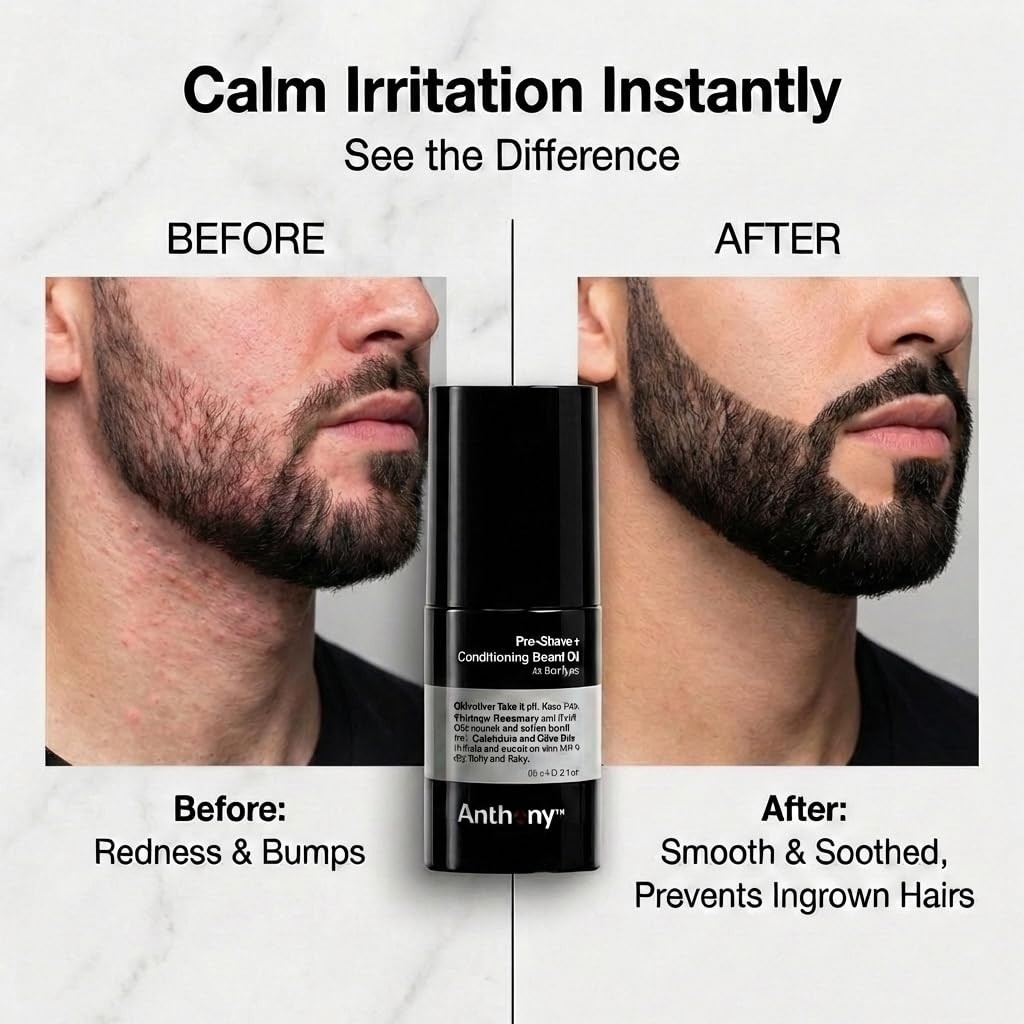 Pre-Shave & Conditioning Beard Oil 2oz – Hydrating, Soothing, Nourishing Oils
