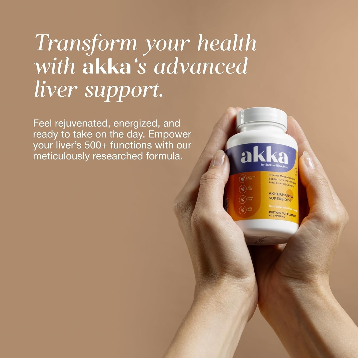 AKKA Liver Cleanse Detox&Repair Superbiotic-Supports Liver Health 60Caps Premium