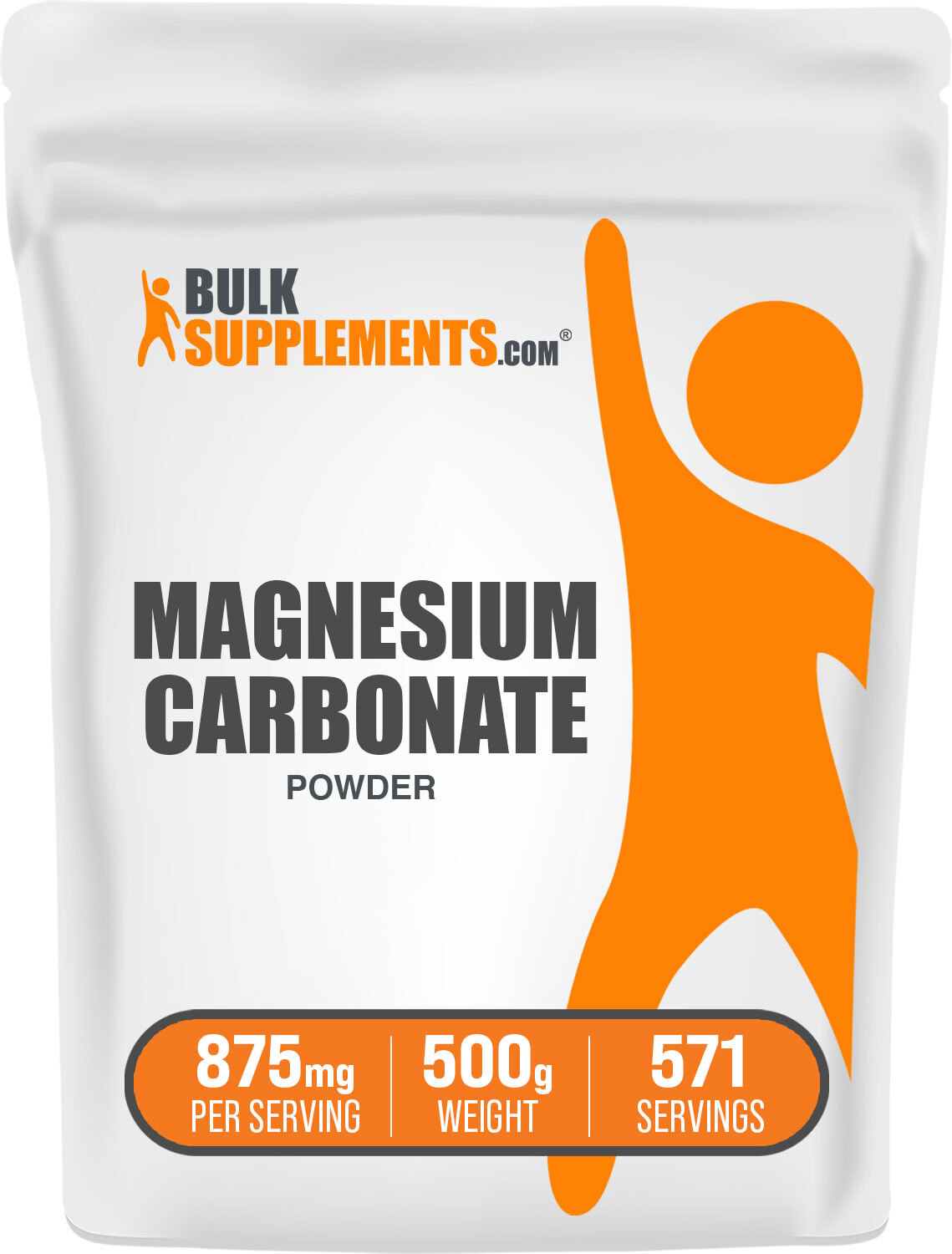BulkSupplements Magnesium Carbonate Powder – 875 mg Per Serving