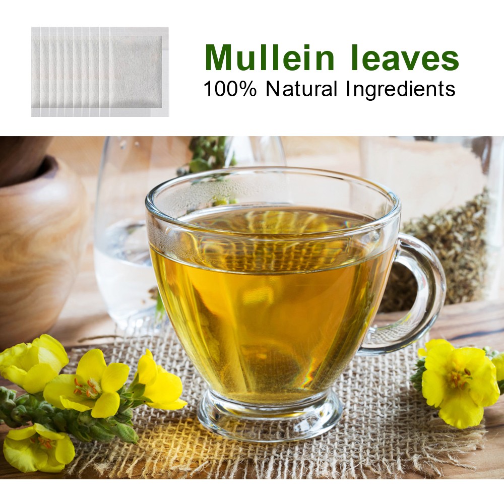 Mullein Leaf Extract Natural Herbal Lung Cleanse Tea for Lung Health 60D