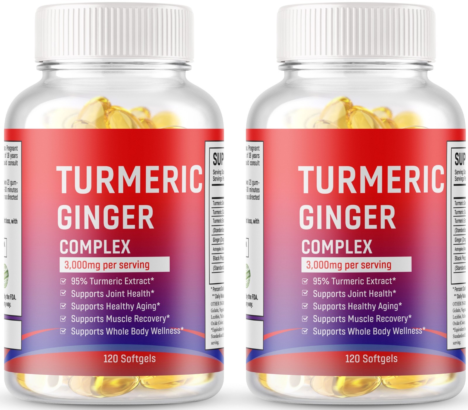 TURMERIC 95% CURCUMIN EXTRACT TUMERIC BLACK PEPPER ANTIOXIDANT BEST 240 Softgel