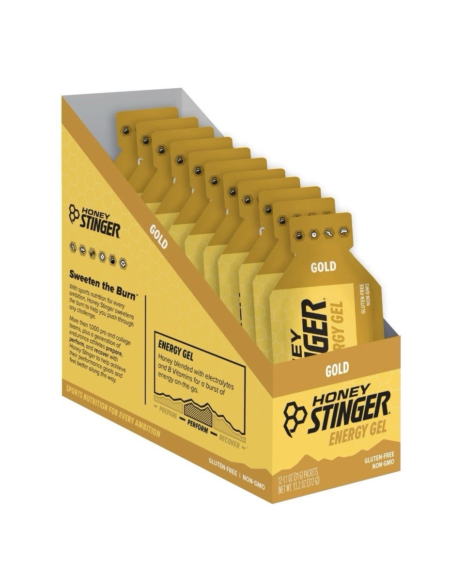 NEW Honey Stinger GOLD Energy Gels 12 Pack Organic Fuel for Endurance ON THE GO