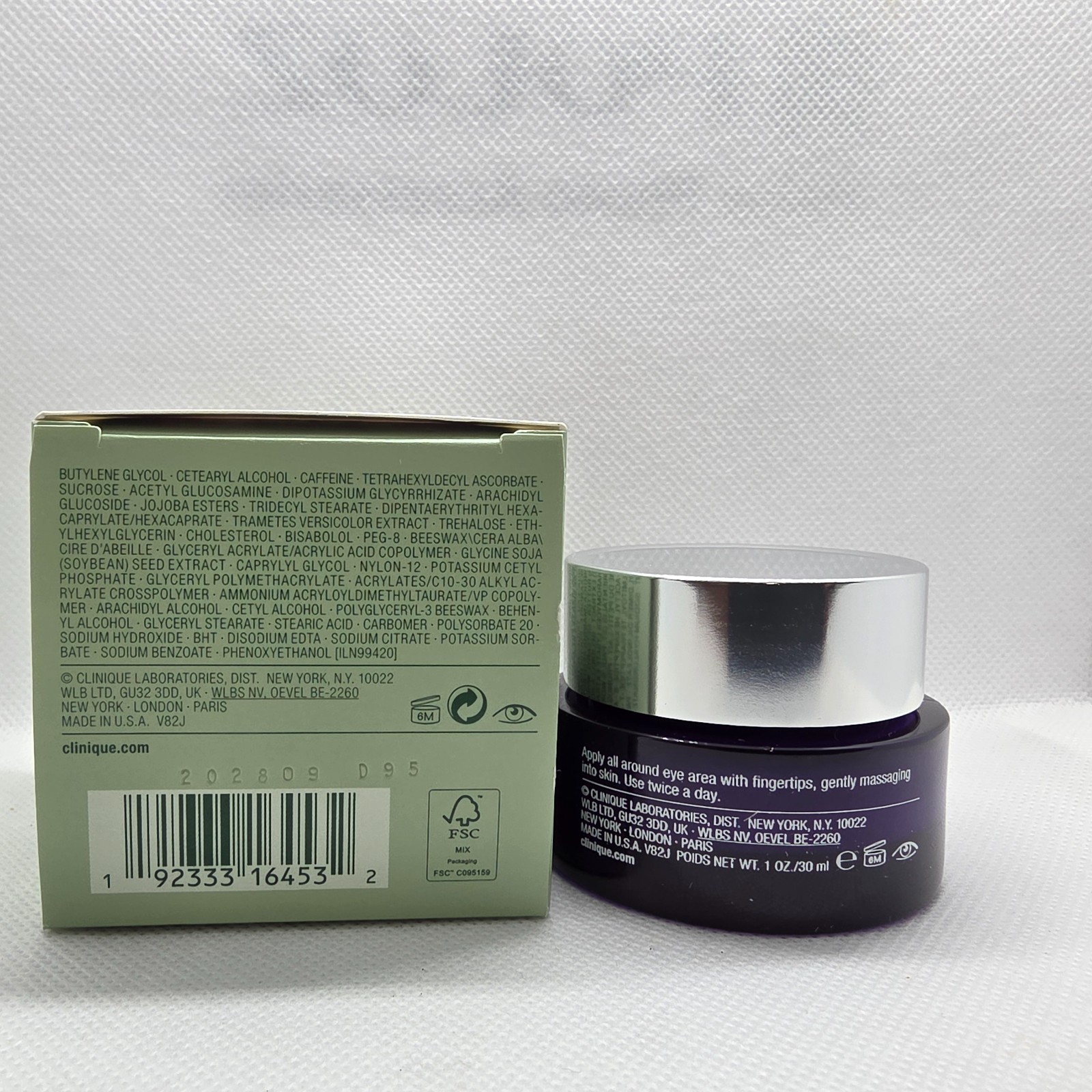 Clinique Smart Wrinkle Repair Eye Cream – Size 1 Oz. / 30mL