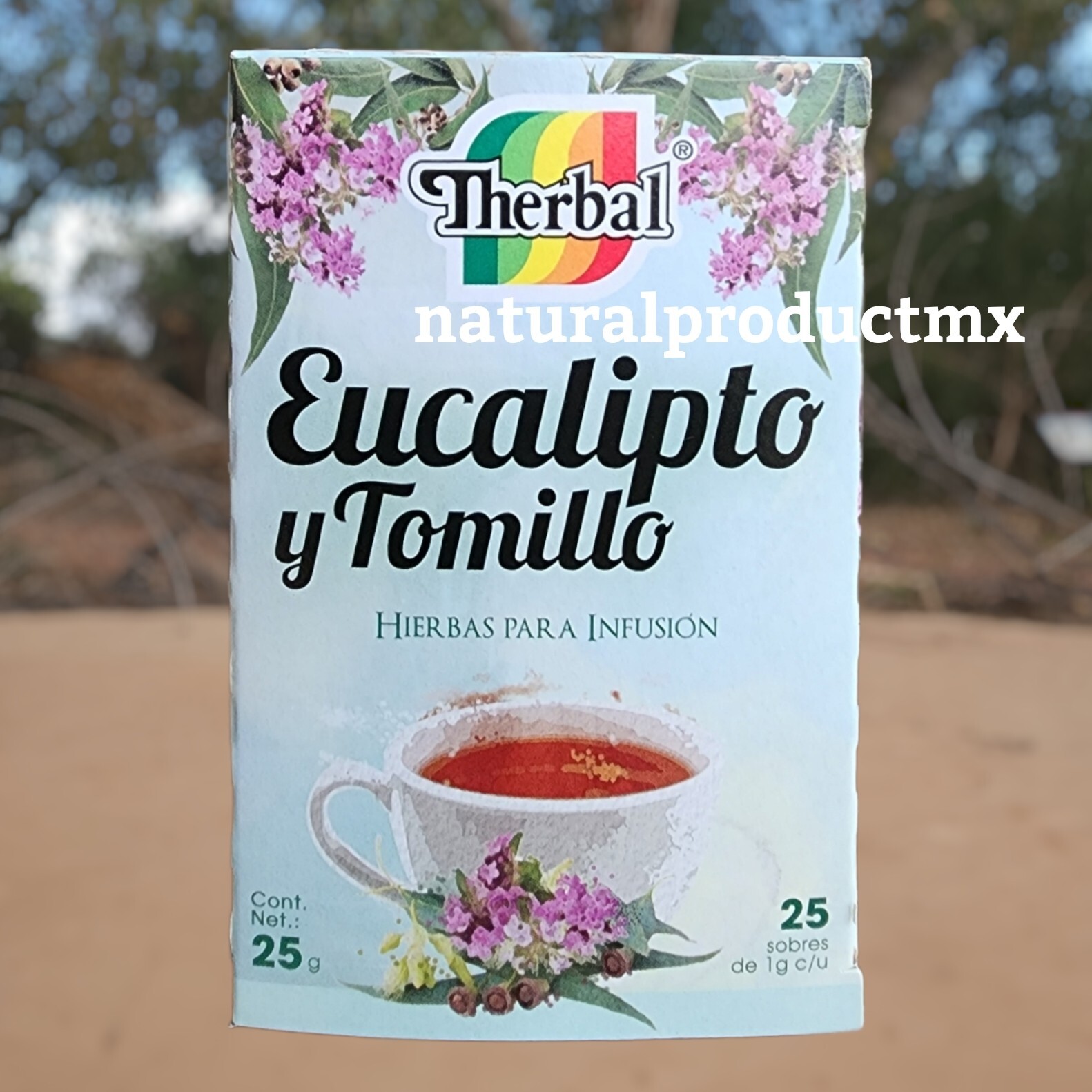 Te Eucalipto y Tomillo ✅Eucalyptus & Thyme Winter Tea 25 bags Tea by Therbal