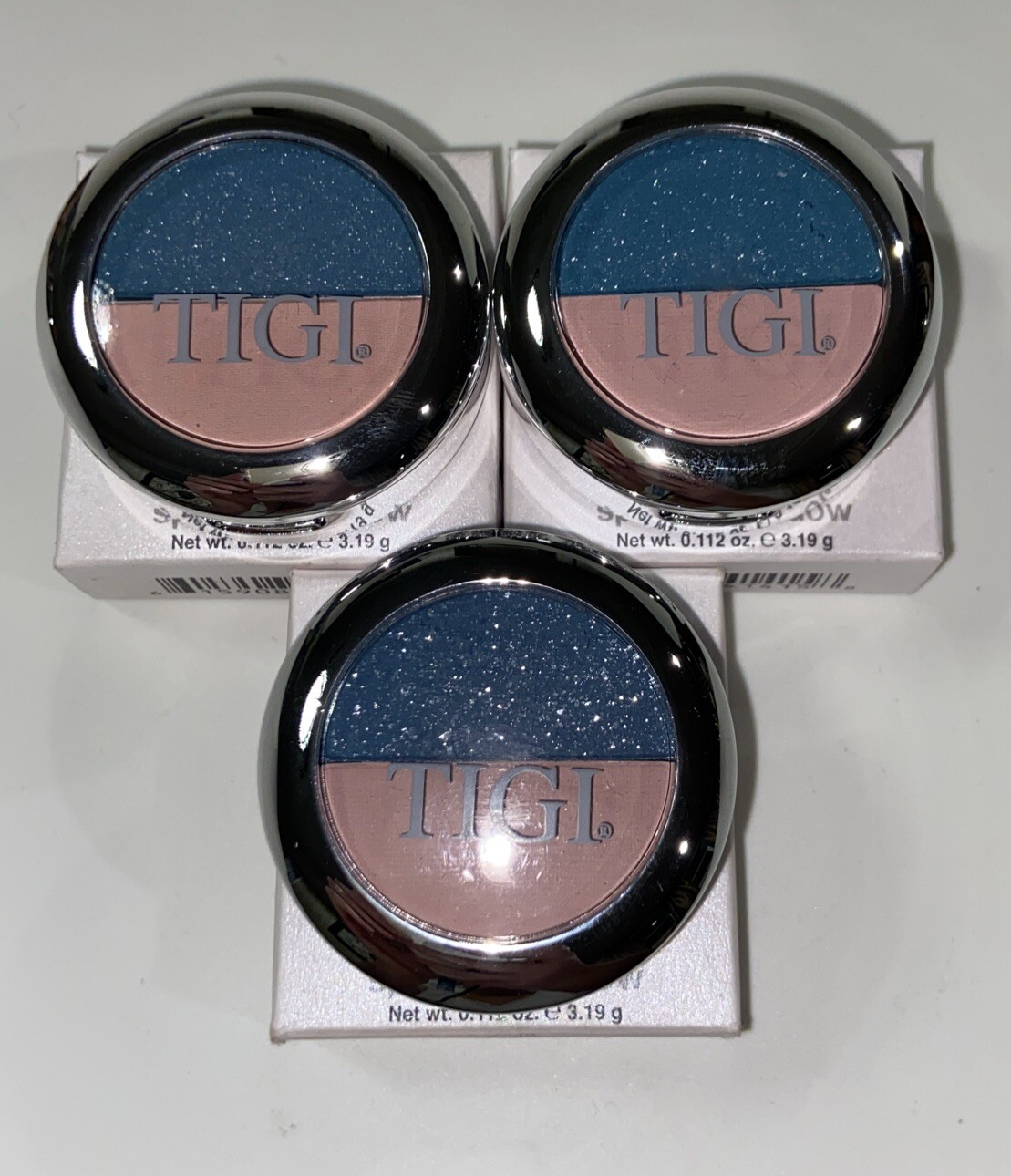 (3) PACK!!! TIGI ( FLIRT ) HIGH DENSITY SPLIT EYESHADOW COMPACT 0.112 OZ / 3.19G