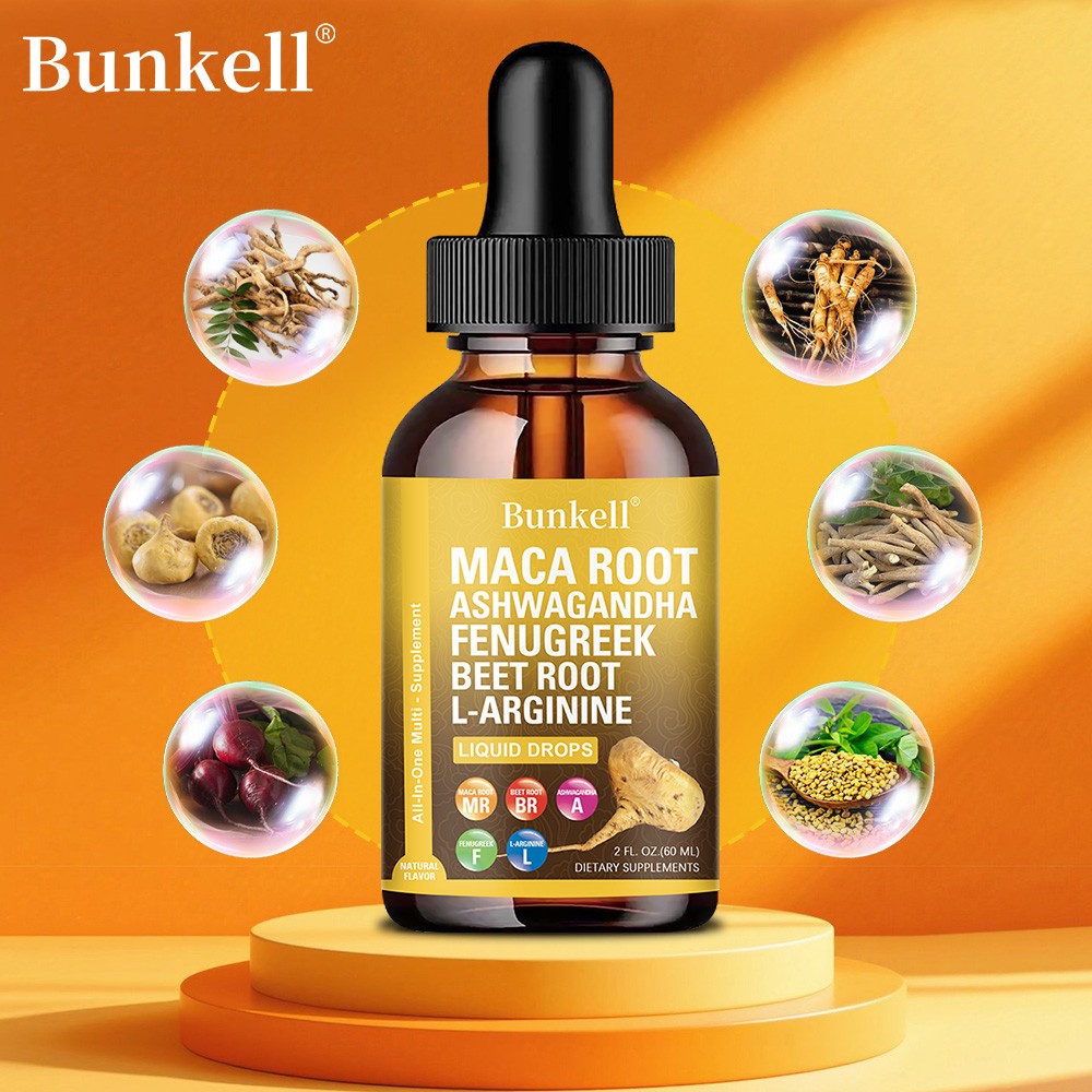 Maca Root Liquid Drops With Muscle Recovery Enhances Vitality And Immune Health